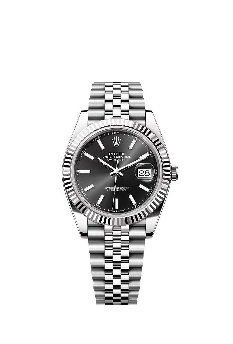 2022 Rolex Datejust Black Stick 41mm