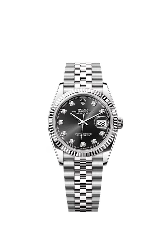 2020 Rolex Datejust Black Diamond Dial 36mm